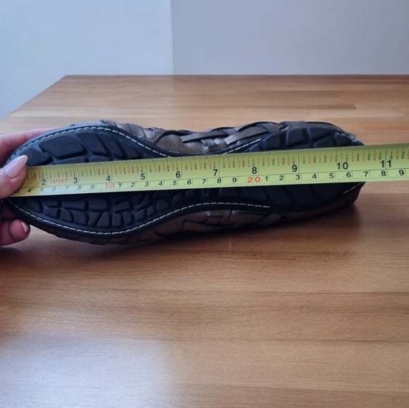 Rockport Leather Slip-On Hurache Sandal Etty Bronze Women's Flats Size 9 M - Picture 9 of 9